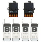 AENTIA Wireless Light Switch Remote Control Switch Smart Light Switch No Wiring Needed Stable Signal Up to 30m Range for Home Renovation Office Factory RF433 10A(4T + 2R)