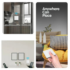 AENTIA Wireless Switch Kit - 86 Wall Panel RF Safety Switch and 10 Amp Relay Receiver, No Wiring Easy Install, for Lights up to 1500W 85V-250V 220V 240V