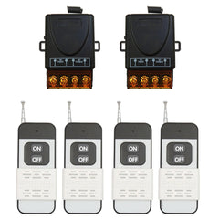 AENTIA Wireless Light Switch Remote Control Switch Smart Light Switch No Wiring Needed Stable Signal Up to 30m Range for Home Renovation Office Factory RF433 10A(4T + 2R)