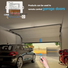 AENTIA 2 Channels Wireless Relay Remote Control Switch 433Mhz RF AC 110V 120V 220V 240V 10A Relay Receiver with 2 Transmitters Keyfob, Big Terminal Easy Wiring