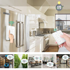 AENTIA Wireless Switch, Mobile radio transmitter Wall transmitter 2 in 1 Wireless switch 1000ft Control Range No Wiring Easy To Install Up to 2200W for Light Lamp Appliances