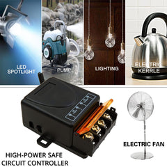 AENTIA Wireless Light Switch Remote Control Switch Smart Light Switch No Wiring Needed Stable Signal Up to 30m Range for Home Renovation Office Factory RF433 10A(4T + 2R)